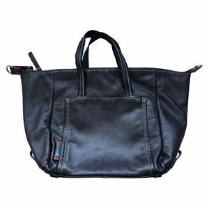 Mywalit Womens Smooth Leather Satchel Handbag Black Crossbody Purse FLAWED‎